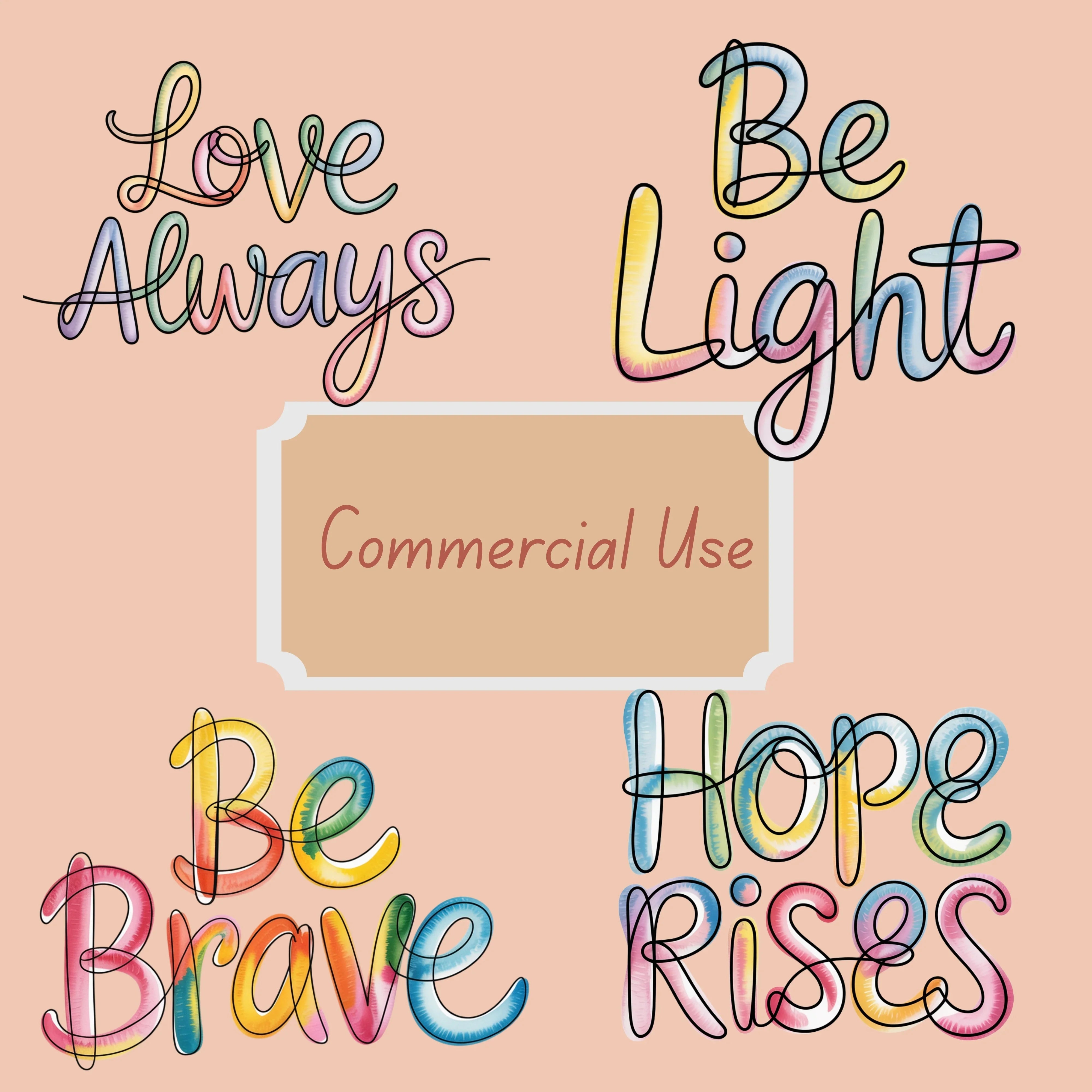 Minimalist Inspirational Messages Clipart Bundle - CraftNest - Digital Crafting and Art