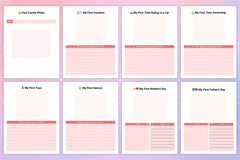 Baby Memory Book: Cherished Keepsake for New Parents - CraftNest - Digital Crafting and Art
