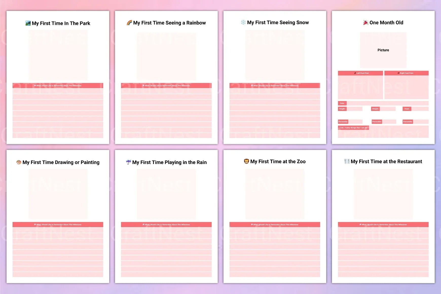 Baby Memory Book: Cherished Keepsake for New Parents - CraftNest - Digital Crafting and Art