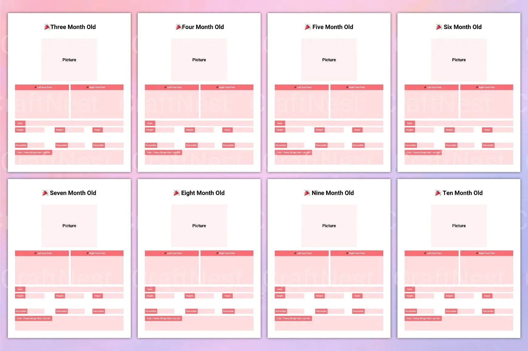 Baby Memory Book: Cherished Keepsake for New Parents - CraftNest - Digital Crafting and Art