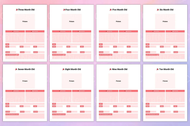 Baby Memory Book: Cherished Keepsake for New Parents - CraftNest - Digital Crafting and Art