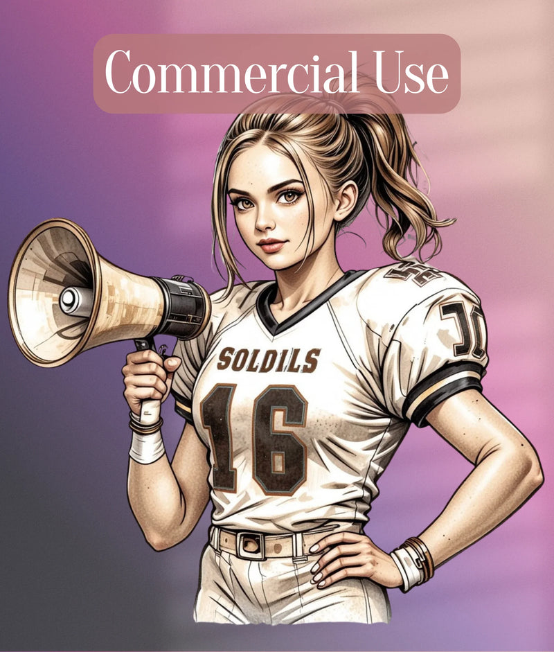 Vintage Football Portrait Clipart Bundle - CraftNest - Digital Crafting and Art