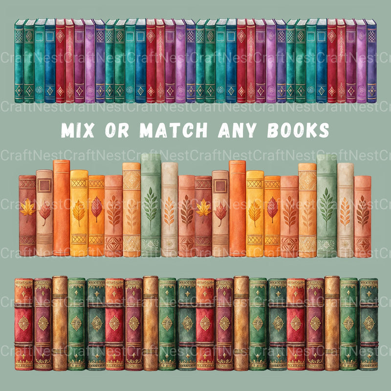 Book Borders Clipart Bundle - CraftNest - Digital Crafting and Art