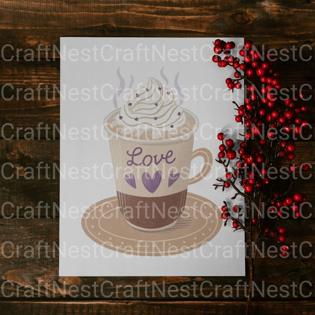 Valentines Day Coffee Clipart Bundle - CraftNest - Digital Crafting and Art