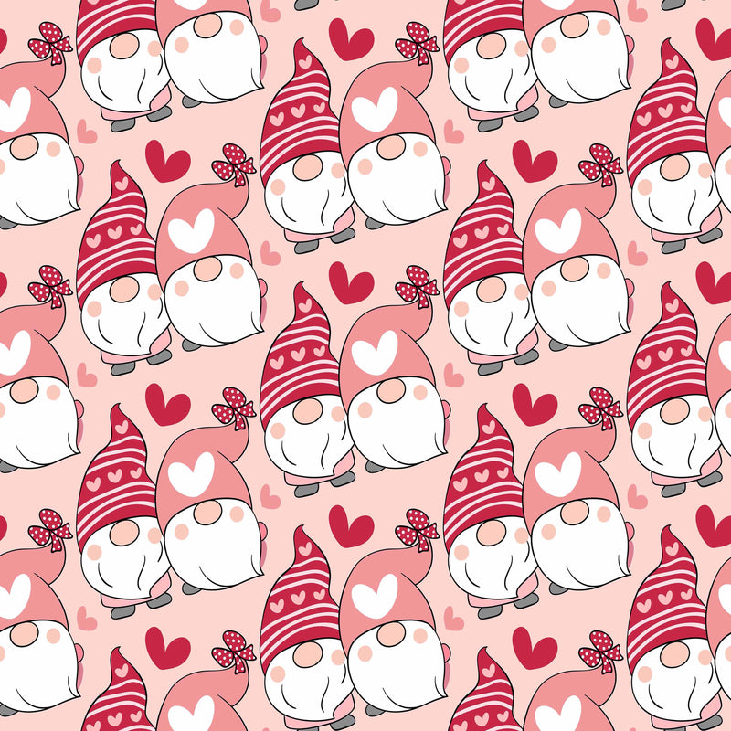 Valentines Day Gnome Seamless Digital Paper - CraftNest - Digital Crafting and Art