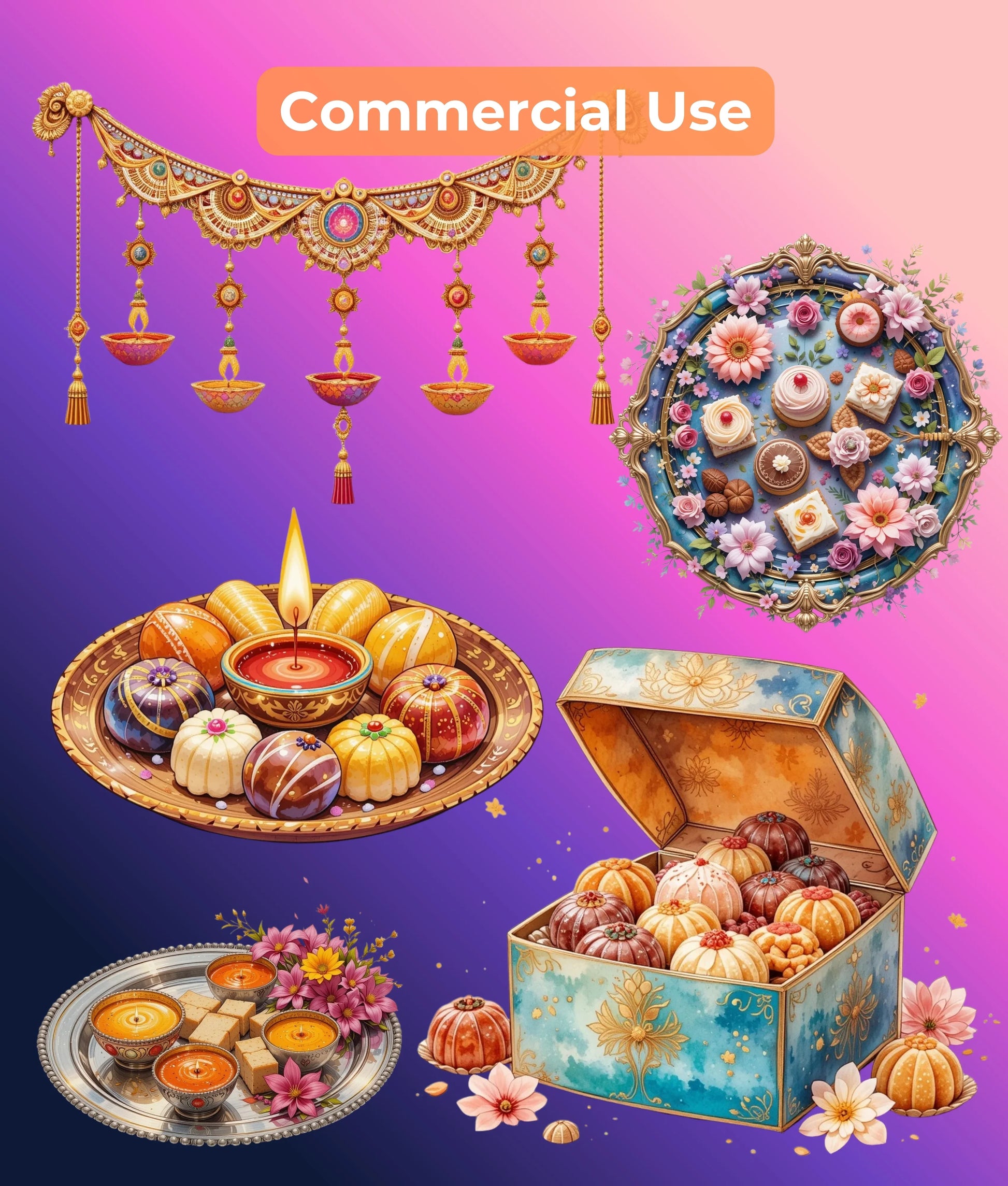 Premium Diwali Clipart Bundle - CraftNest - Digital Crafting and Art