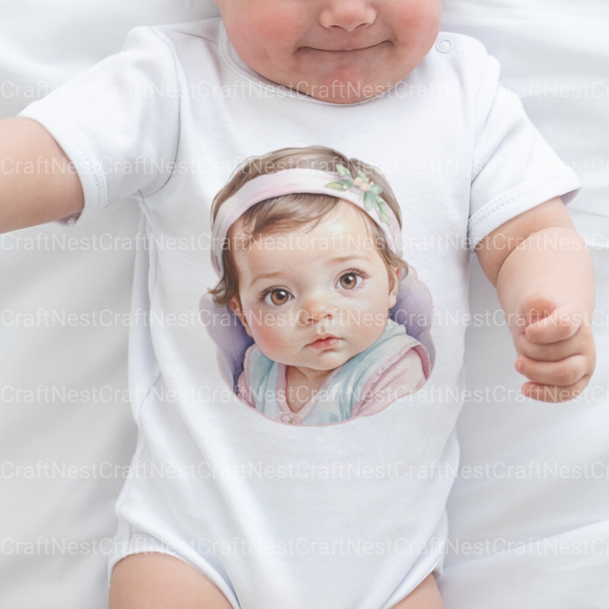 Baby Girls Clipart Bundle - CraftNest - Digital Crafting and Art