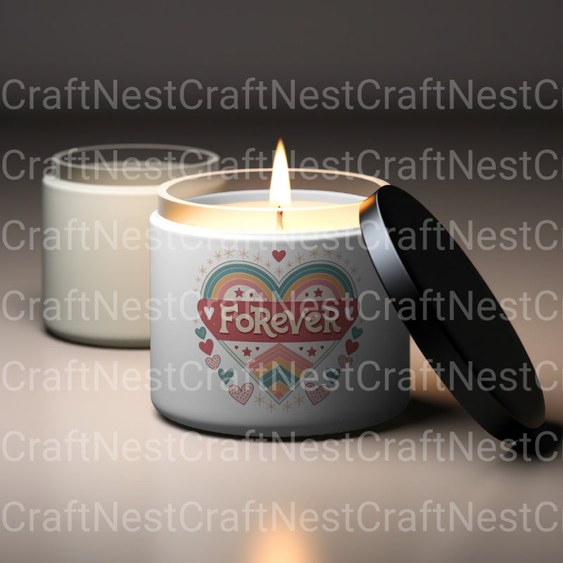 Retro Love Words Clipart Bundle - CraftNest - Digital Crafting and Art