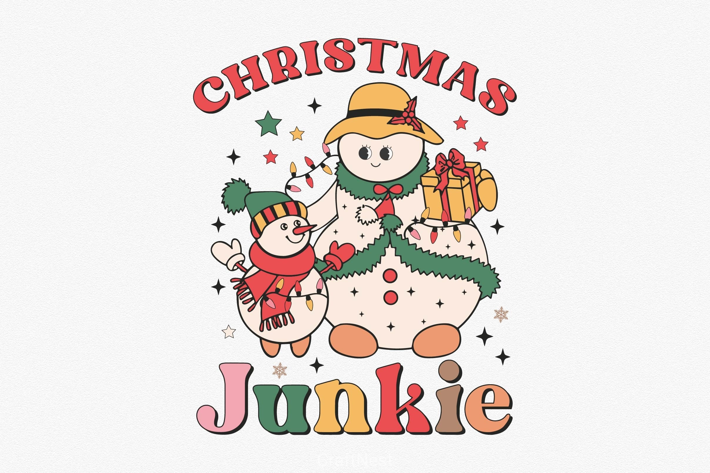 Retro Christmas Complete Clipart Bundle - CraftNest - Digital Crafting and Art