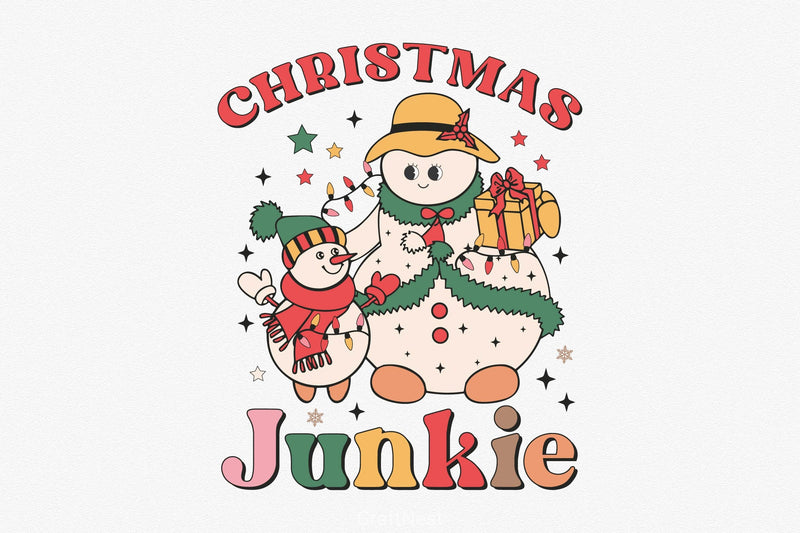 Retro Christmas Complete Clipart Bundle - CraftNest - Digital Crafting and Art