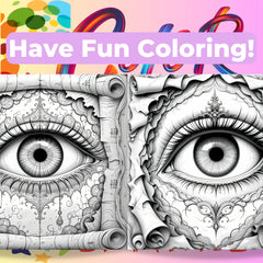 Fantasy Eyes Coloring Book Bundle - CraftNest - Digital Crafting and Art