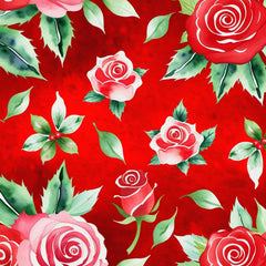 Christmas Roses Seamless Digital Paper - CraftNest - Digital Crafting and Art