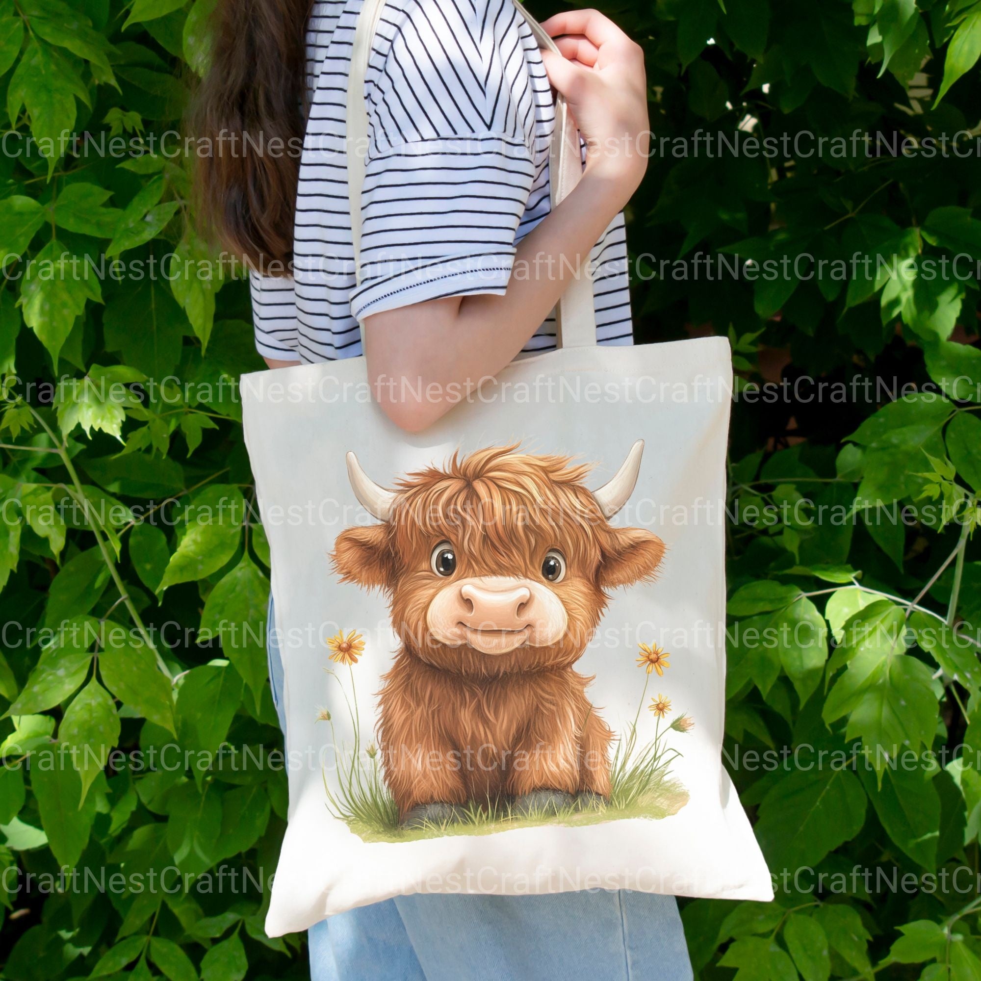 Highland Cows Clipart Bundle 2 - CraftNest - Digital Crafting and Art
