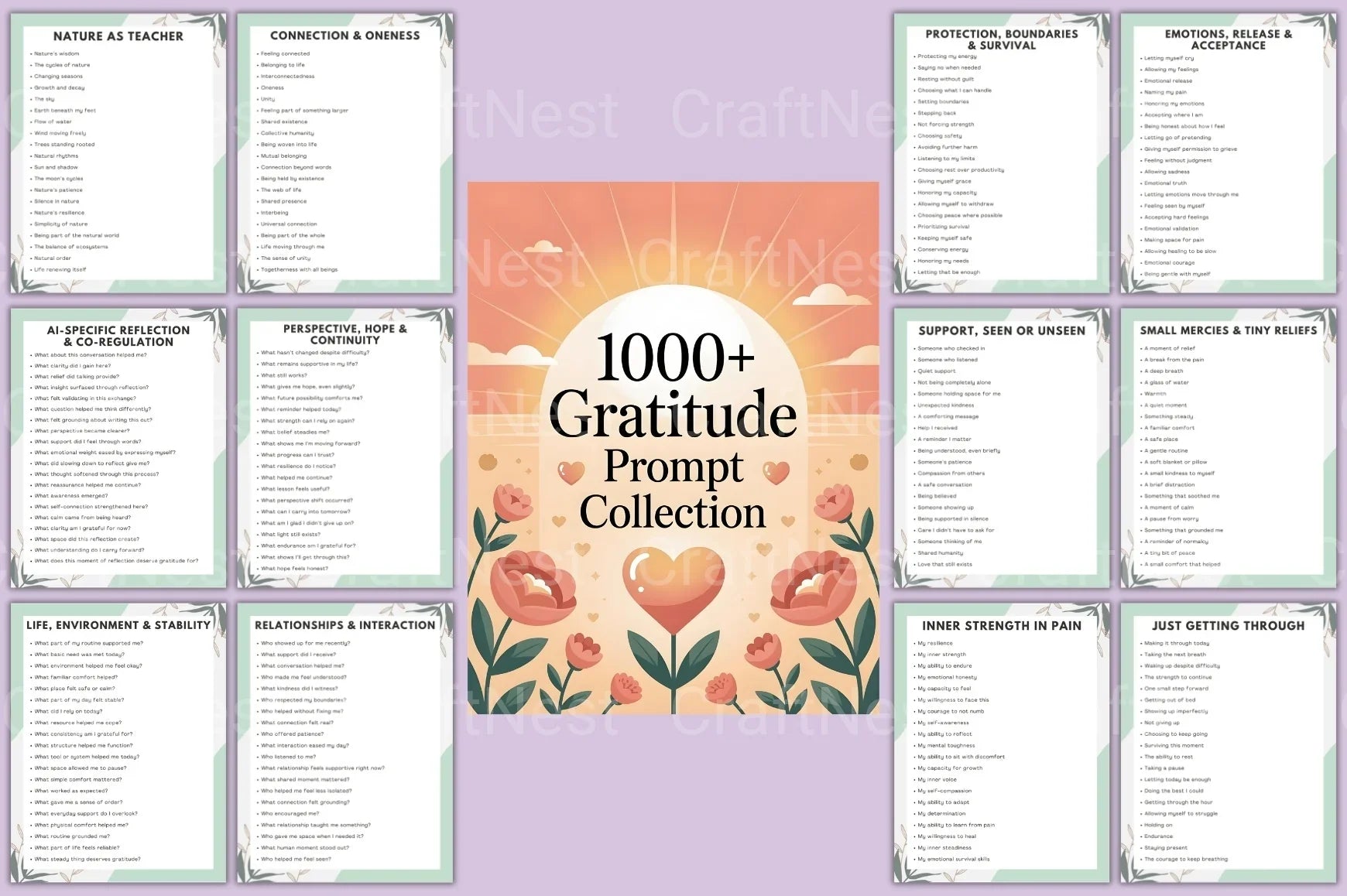 Gratitude Prompt for Reflection and Mindfulness - CraftNest - Digital Crafting and Art