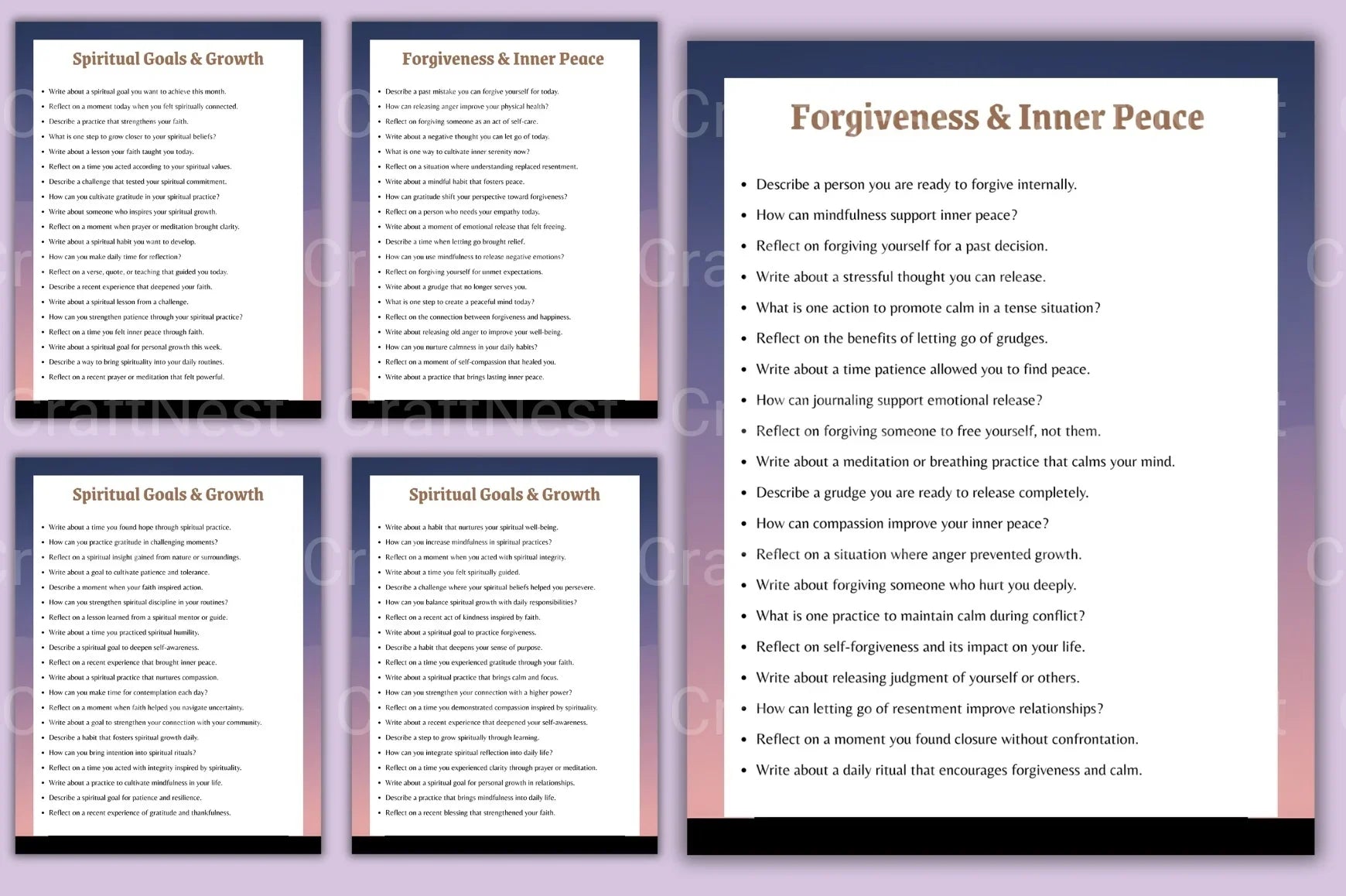 Islamic Mindfulness Prompts for Spiritual Growth - CraftNest - Digital Crafting and Art