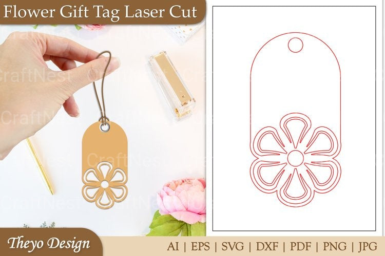 Flower Tags SVG Bundle
