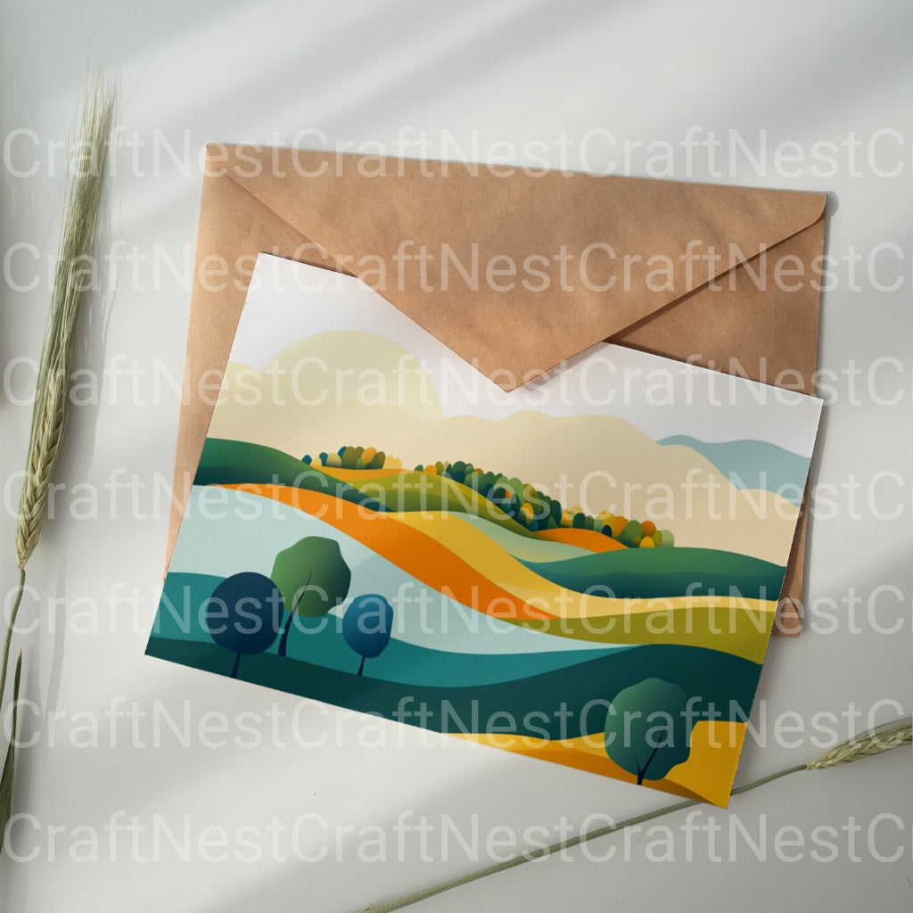 Abstract Landscapes Clipart Bundle - CraftNest - Digital Crafting and Art