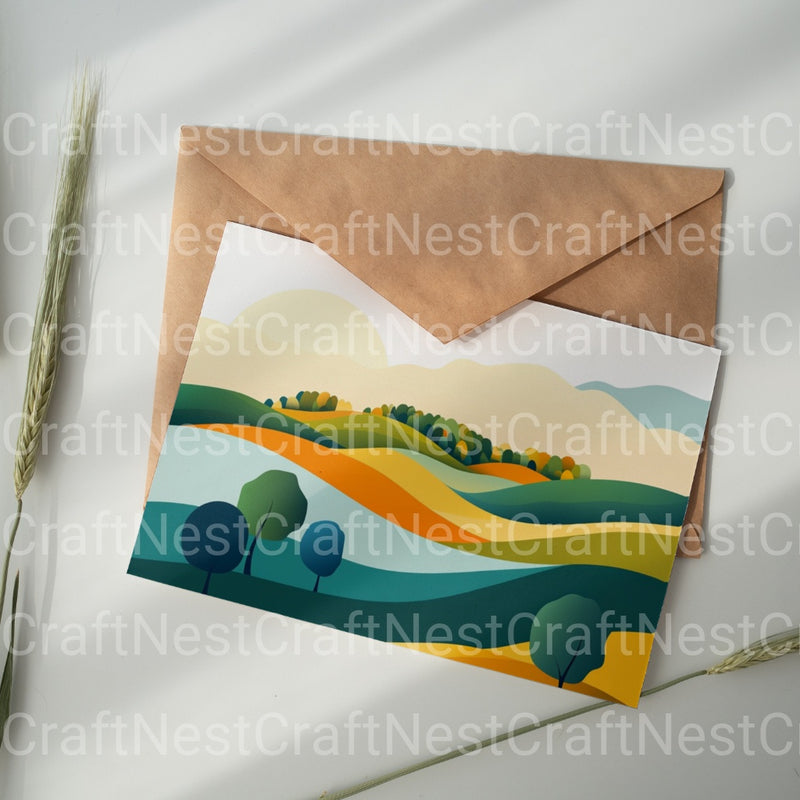 Abstract Landscapes Clipart Bundle - CraftNest - Digital Crafting and Art