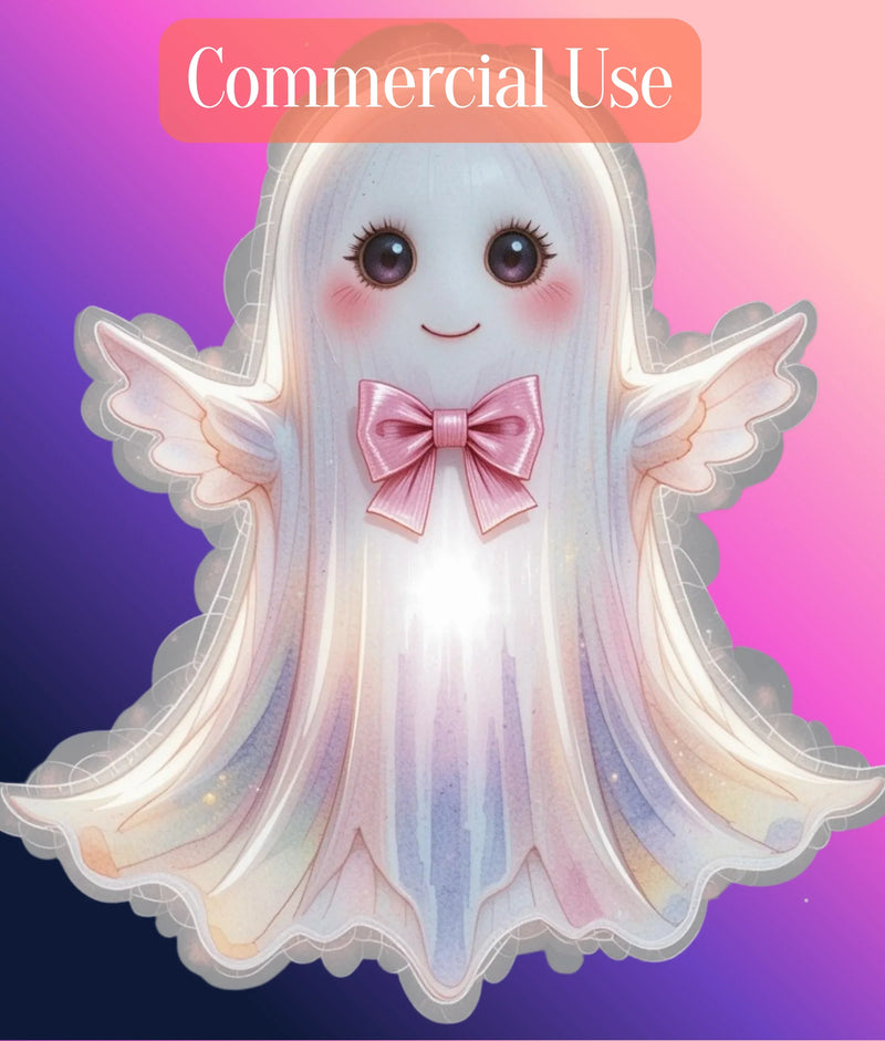 Preppy Halloween Ghost Clipart Bundle - CraftNest - Digital Crafting and Art