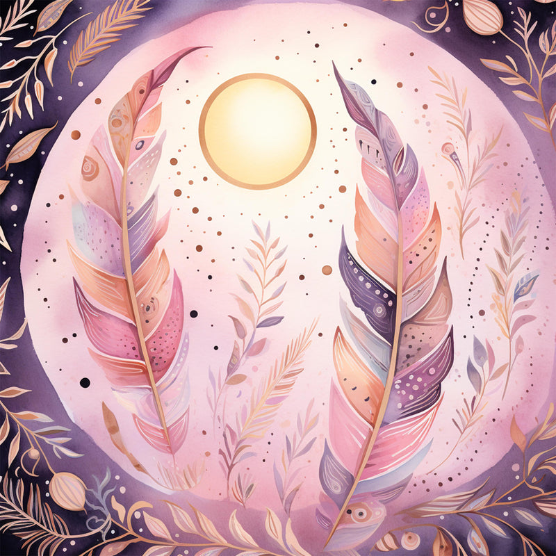 Moon Boho Seamless Digital Paper - CraftNest - Digital Crafting and Art