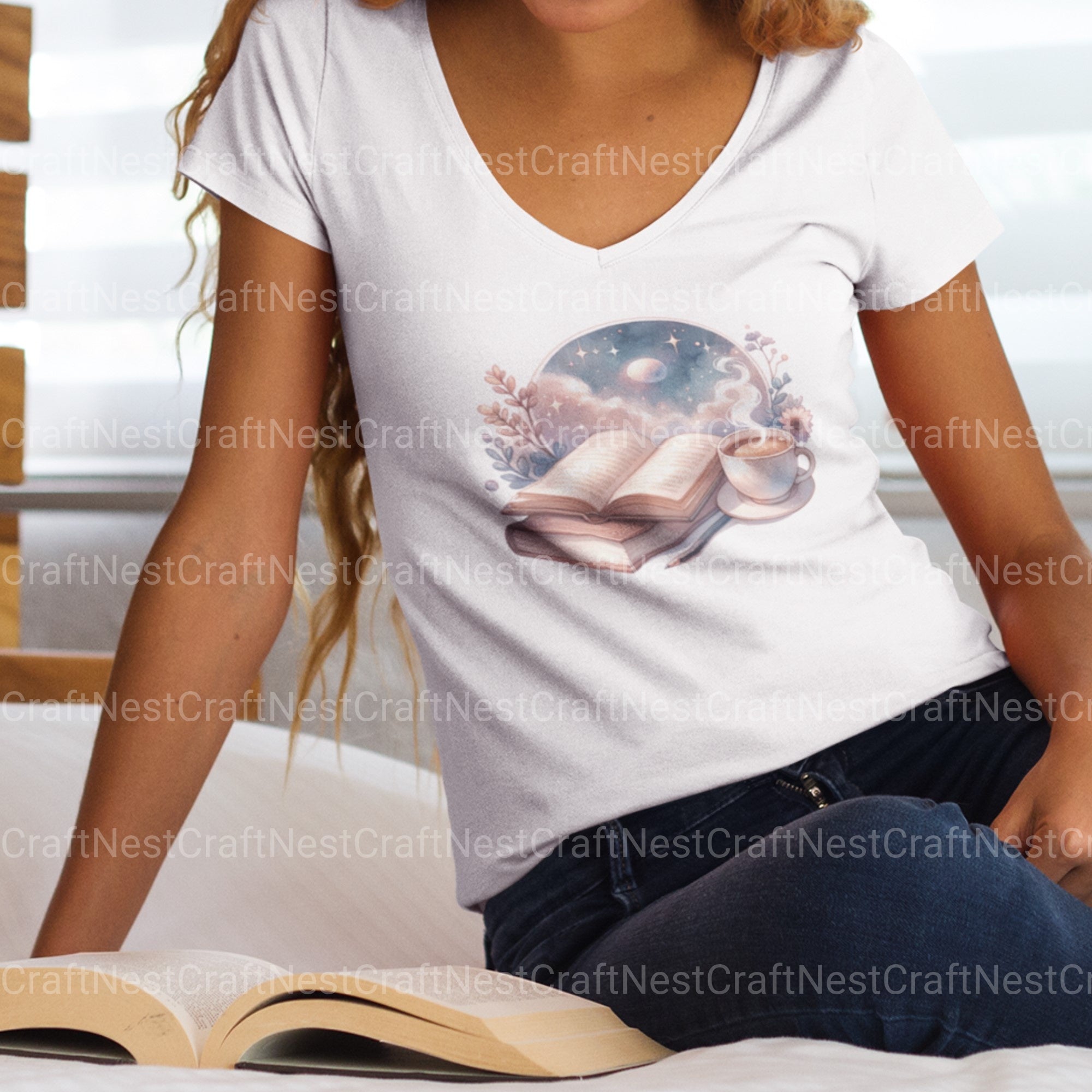 Boho Books Clipart Bundle - CraftNest - Digital Crafting and Art