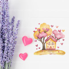 Valentine Houses Clipart Bundle - CraftNest - Digital Crafting and Art