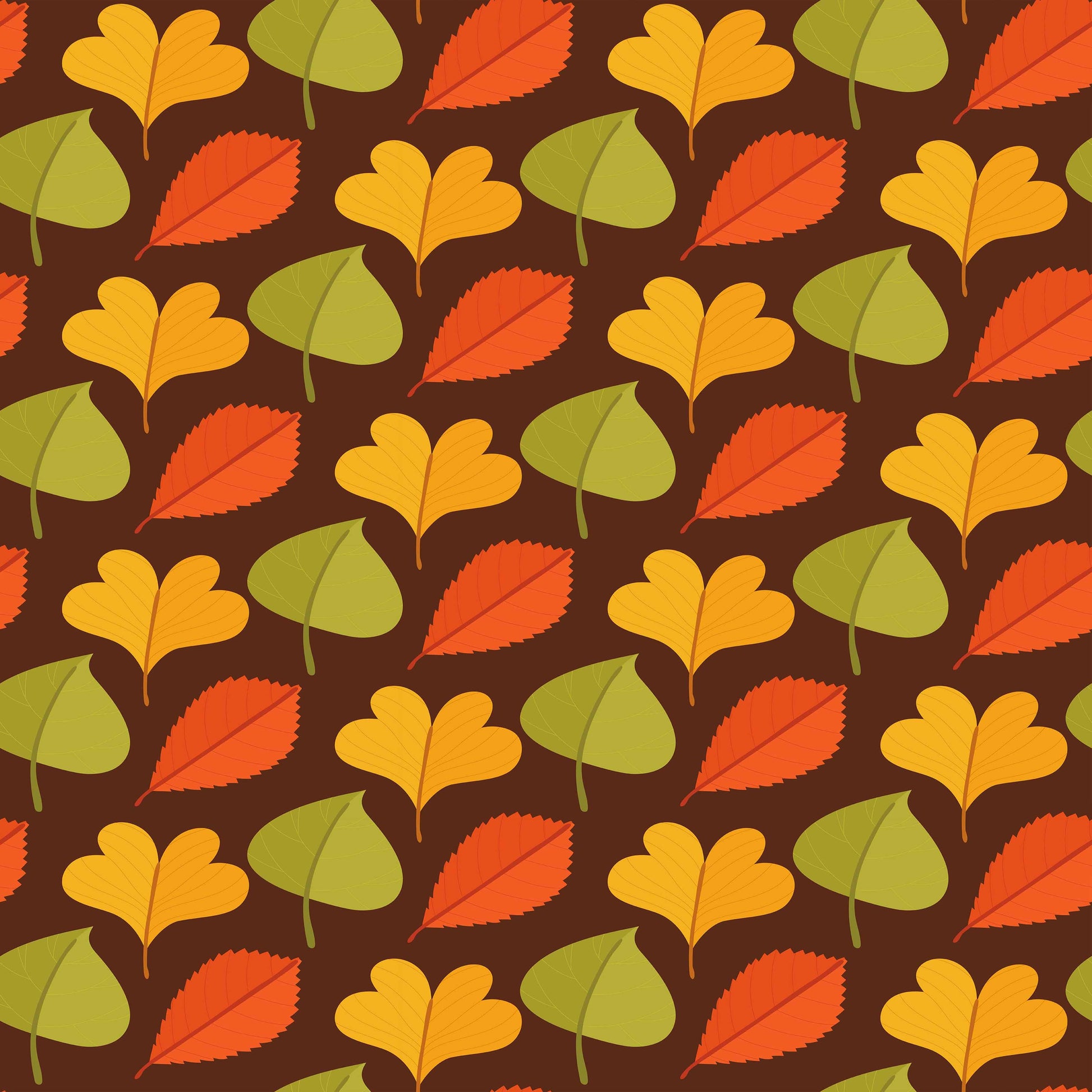 Fall Leaves Seamless Digital Paper - CraftNest - Digital Crafting and Art