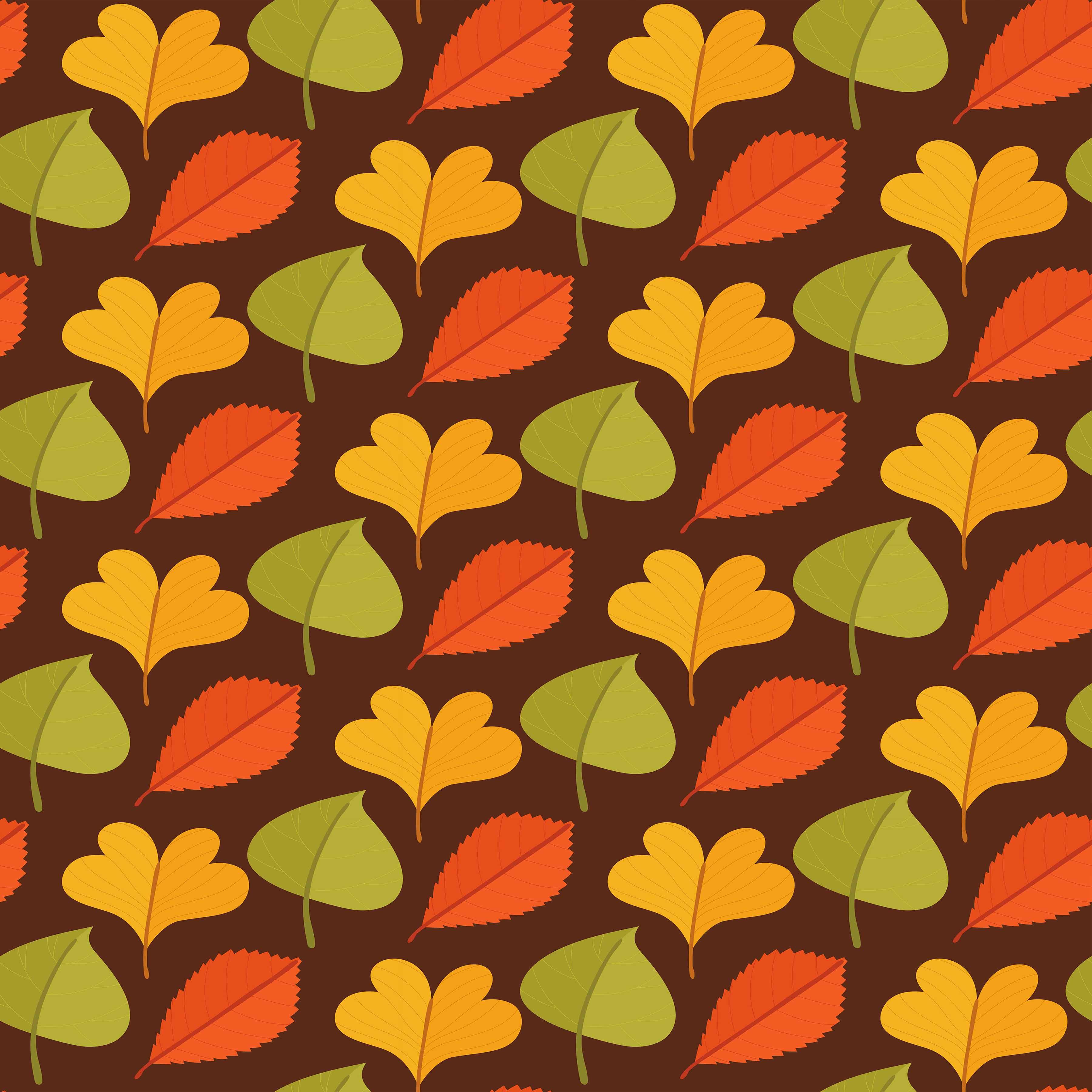 Fall Leaves Seamless Digital Paper - CraftNest - Digital Crafting and Art