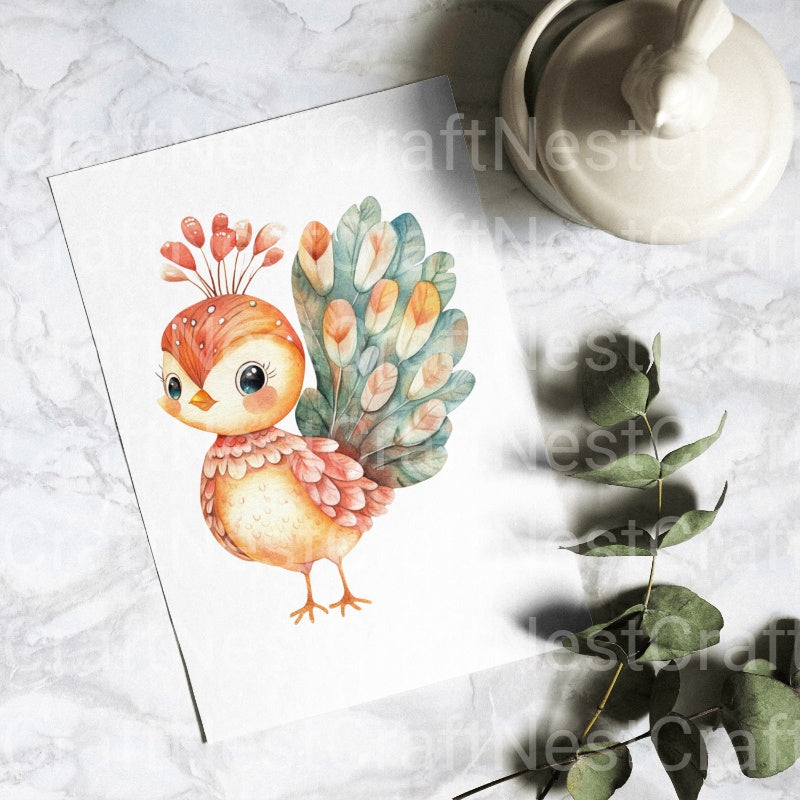 Peacocks Clipart Bundle - CraftNest - Digital Crafting and Art