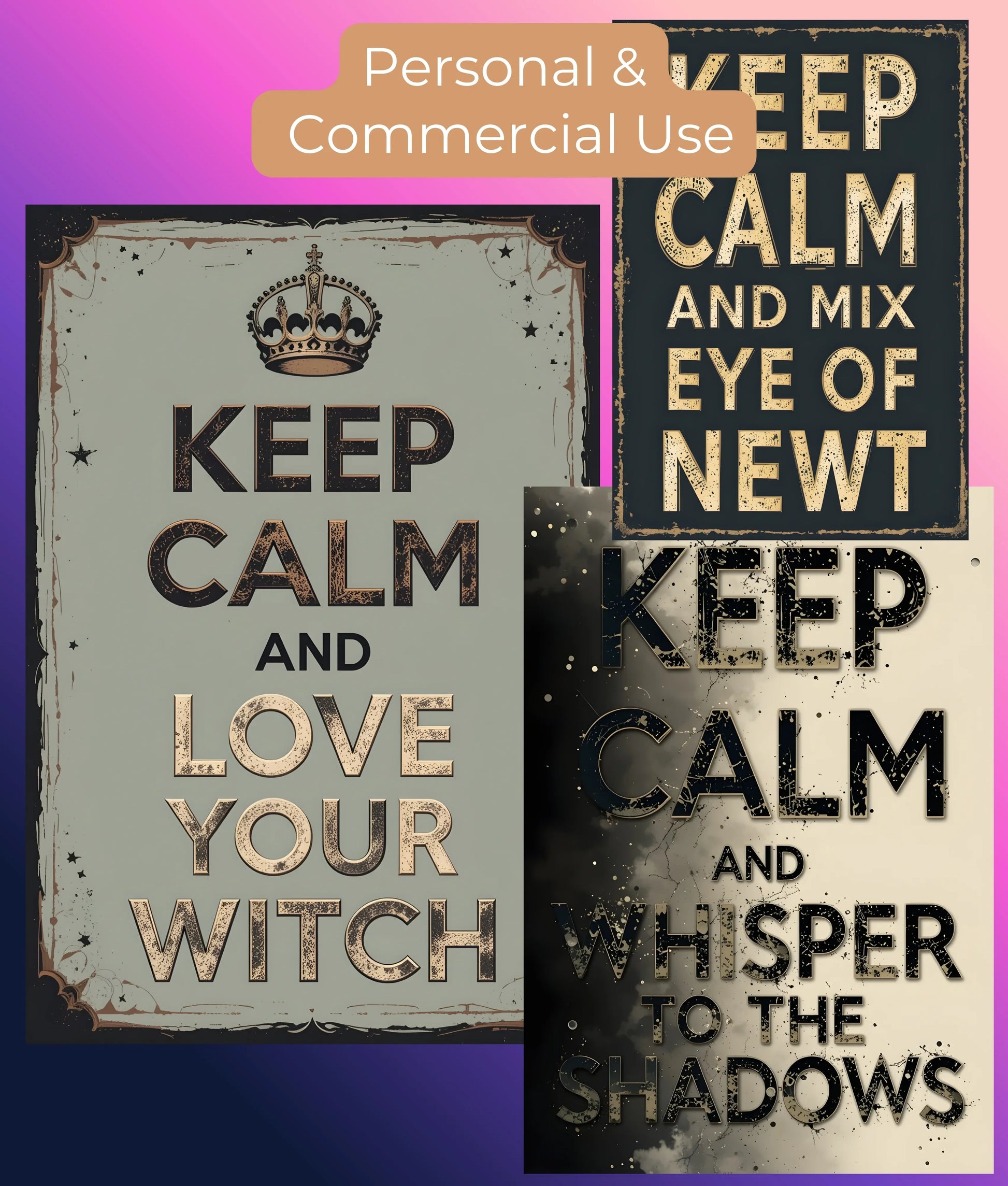 Witch Wall Art Clipart Bundle - CraftNest - Digital Crafting and Art