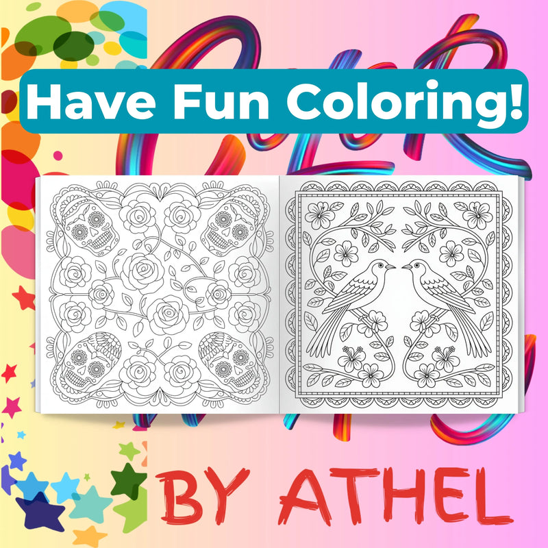 Papel Picado Coloring Books Bundle - CraftNest - Digital Crafting and Art