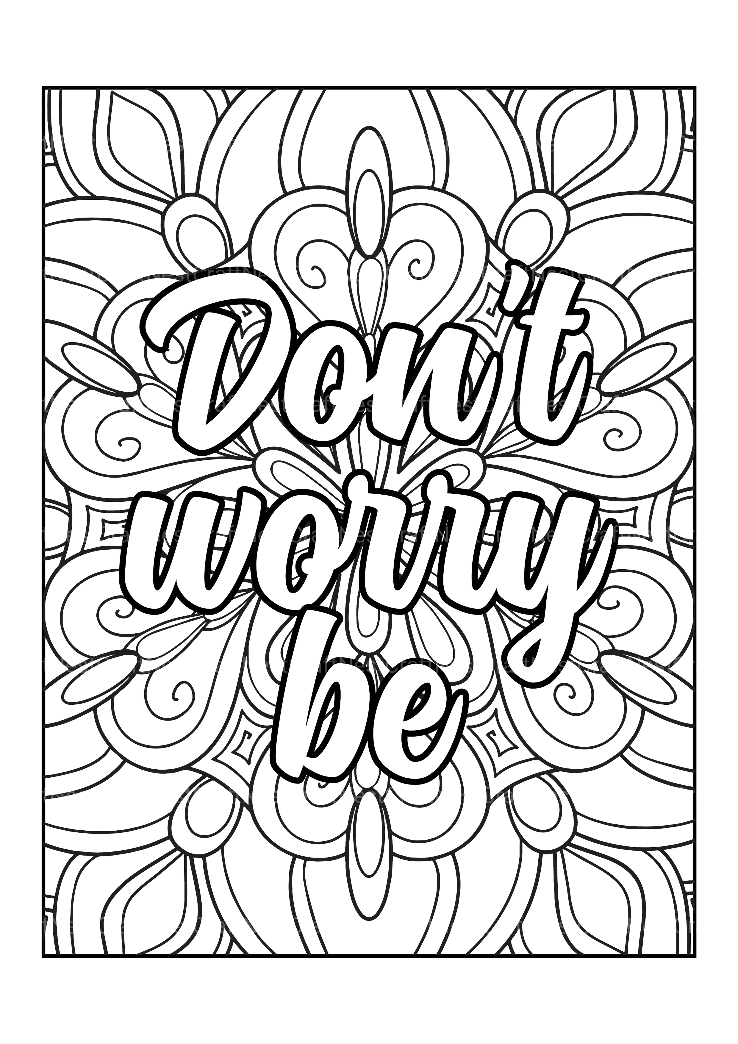 Motivational Quotes Coloring Book 12