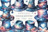 Celestial Witch Hat Clipart Bundle