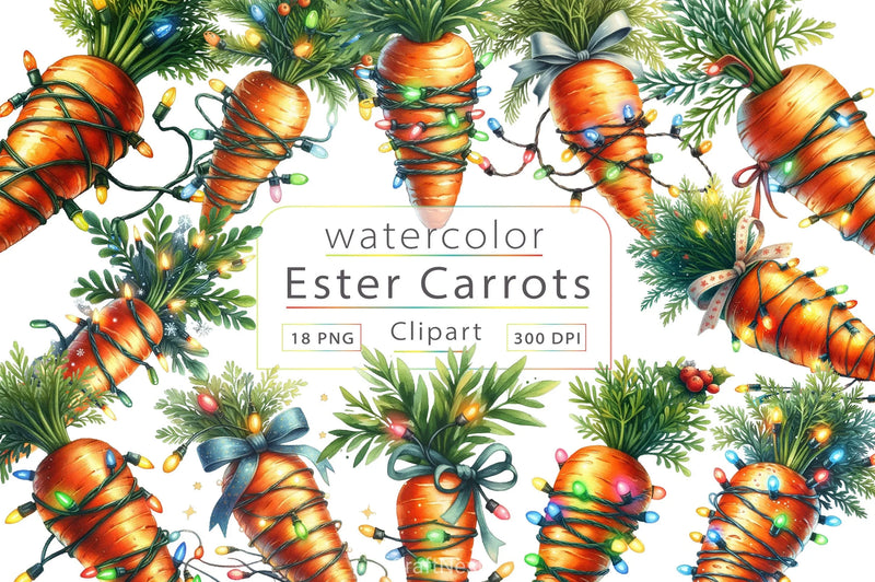 Carrots Clipart Bundle - CraftNest - Digital Crafting and Art