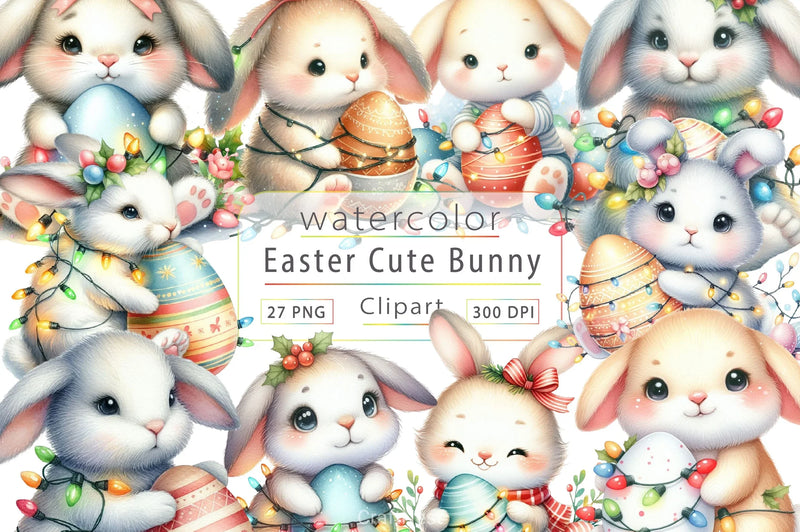 Easter Bunny Clipart Bundle 24 - CraftNest - Digital Crafting and Art