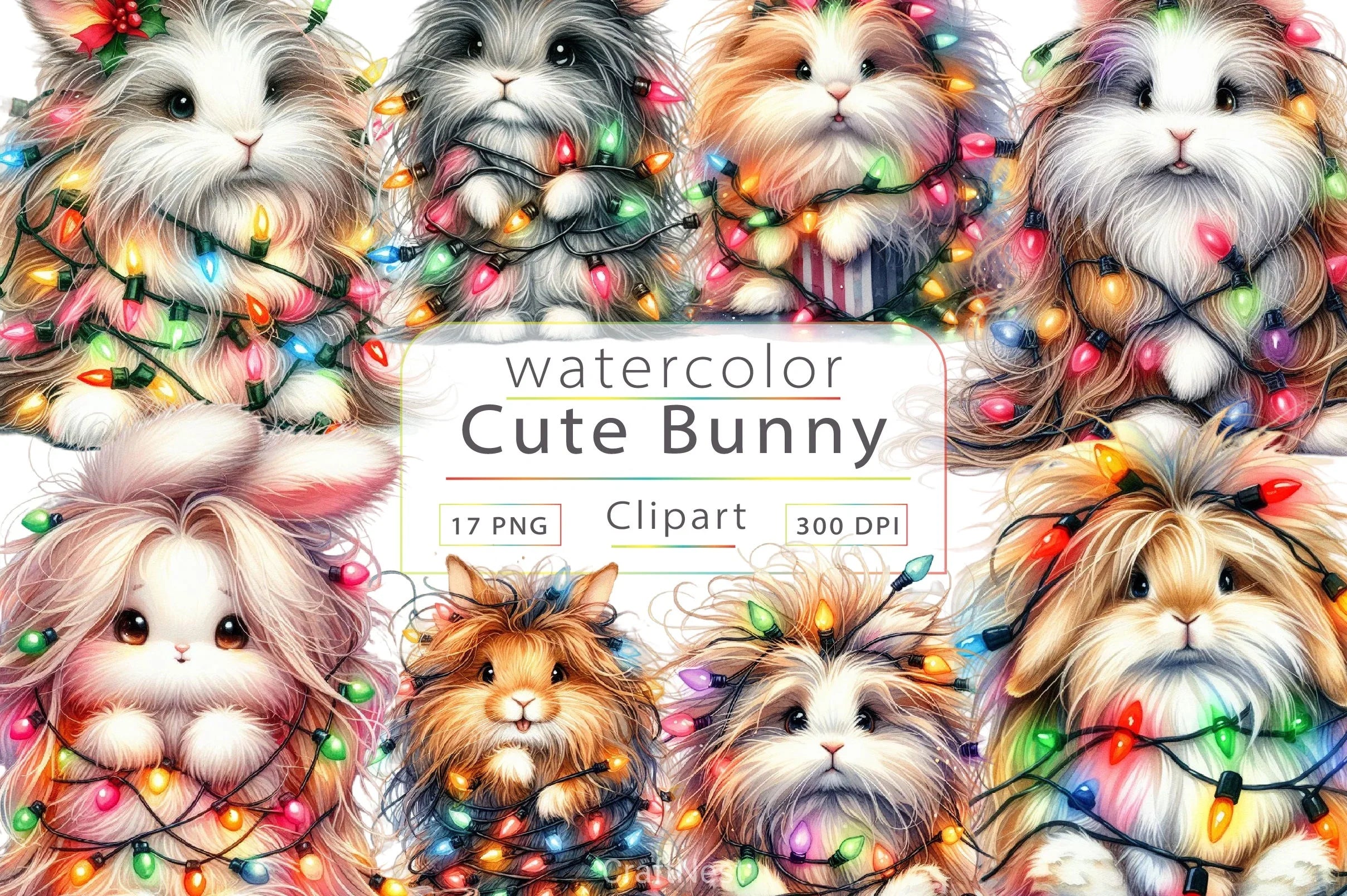 Easter Bunny Clipart Bundle 26 - CraftNest - Digital Crafting and Art