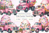 Easter Truck With Egg Clipart Bundle 1