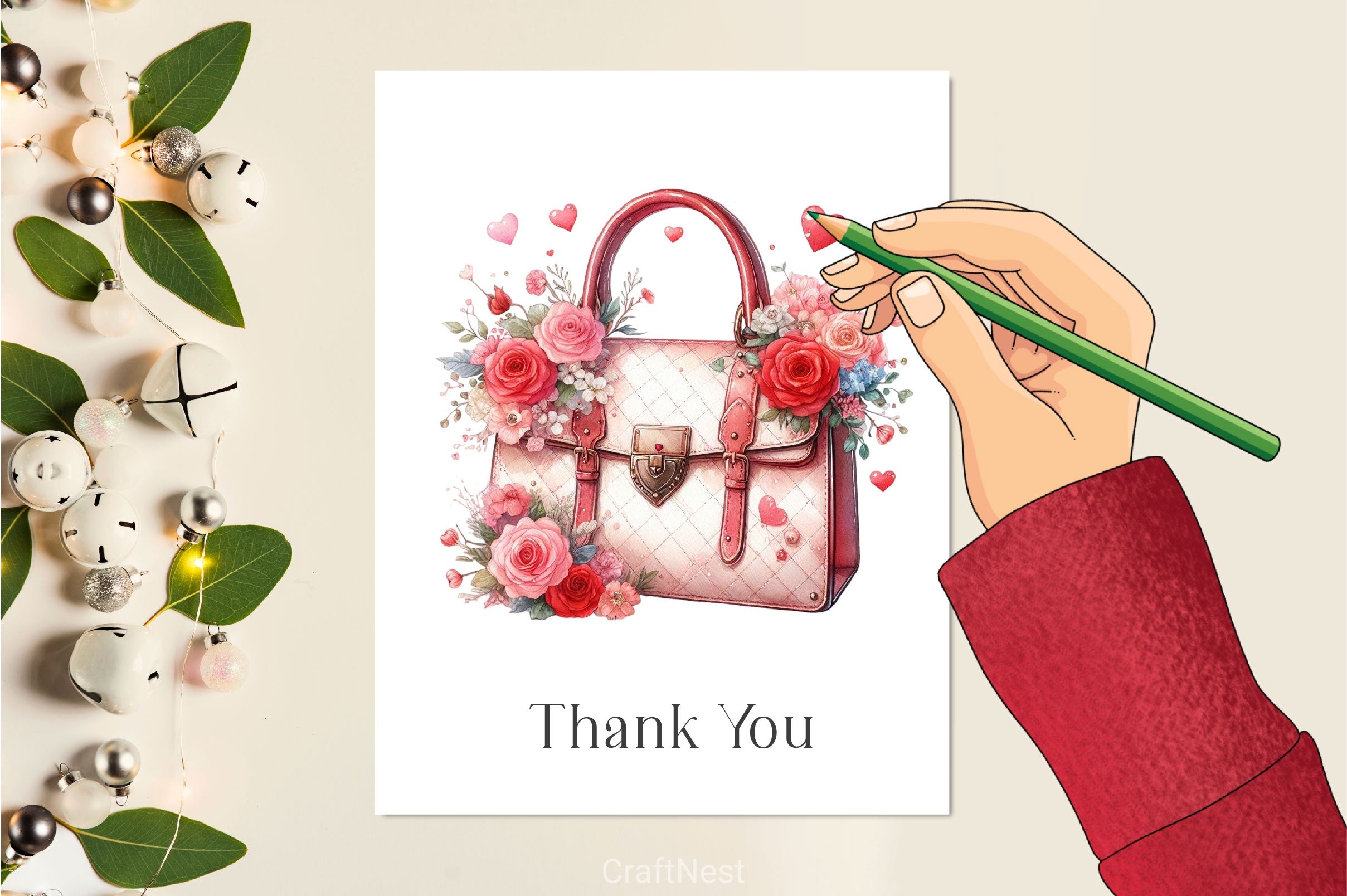 Valentine Handbag Clipart Bundle - CraftNest - Digital Crafting and Art