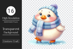 Cute Winter Duck Clipart Bundle - CraftNest - Digital Crafting and Art