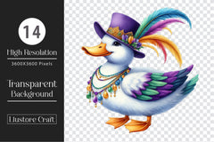 Mardi Gras Duck Clipart Bundle 3 - CraftNest - Digital Crafting and Art