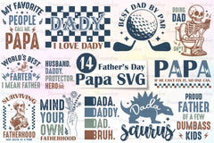 Fathers Day Dad Papa SVG Clipart Bundle - CraftNest - Digital Crafting and Art