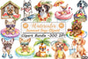 Summer Dogs Clipart Bundle 99