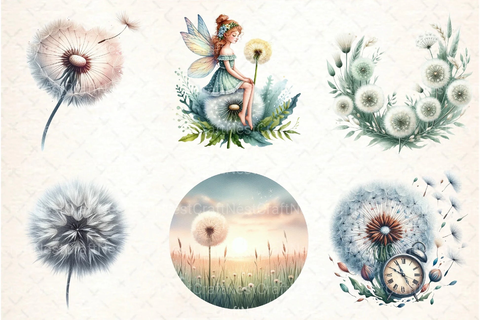Dandelion Clipart Bundle 99 - CraftNest - Digital Crafting and Art
