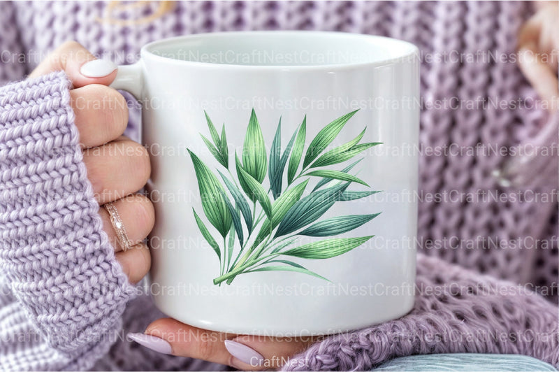 Green Summer Foliage Clipart Bundle 3 - CraftNest - Digital Crafting and Art