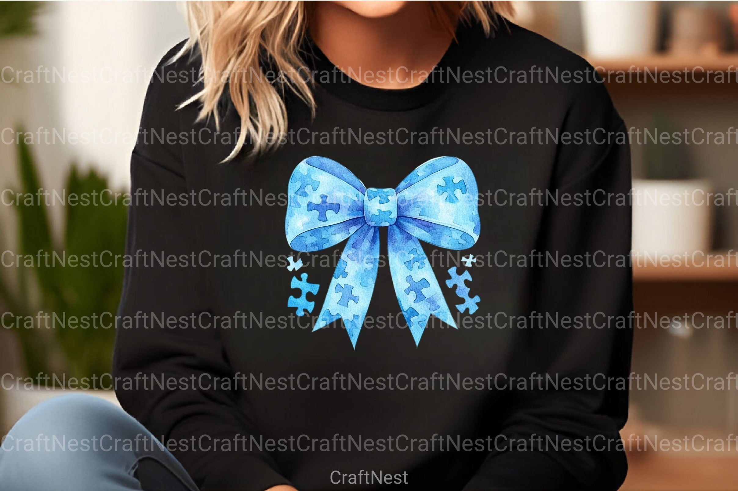 Autism Awareness Bow Clipart Bundle 345 - CraftNest - Digital Crafting and Art
