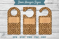 Abstract Door Hanger Signs Template Clipart Bundle - CraftNest - Digital Crafting and Art