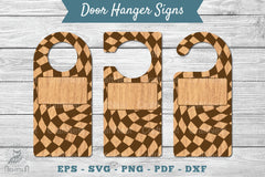 Abstract Door Hanger Signs Template Clipart Bundle - CraftNest - Digital Crafting and Art
