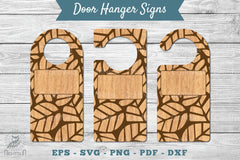 Abstract Door Hanger Signs Template Clipart Bundle - CraftNest - Digital Crafting and Art