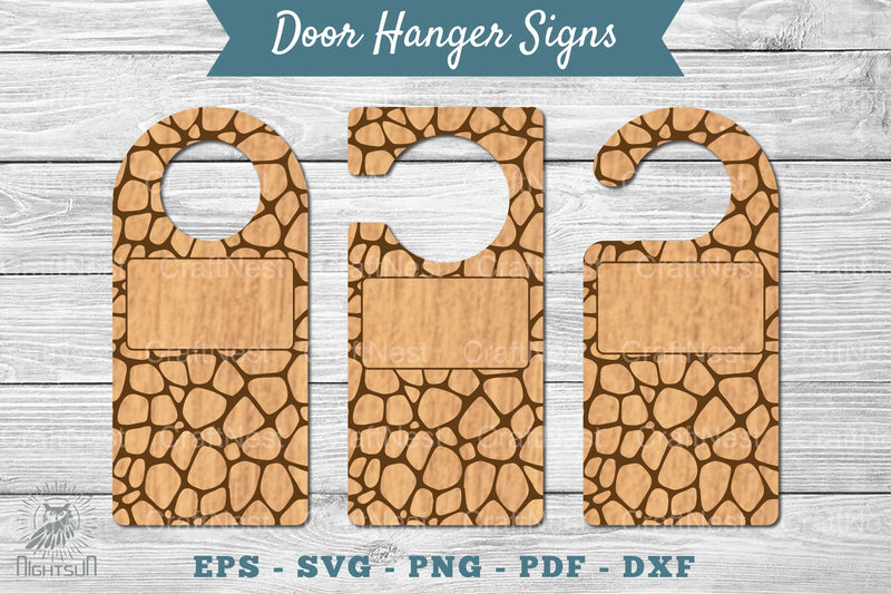 Abstract Door Hanger Signs Clipart Bundle - CraftNest - Digital Crafting and Art