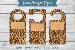 Abstract Door Hanger Signs Clipart Bundle - CraftNest - Digital Crafting and Art